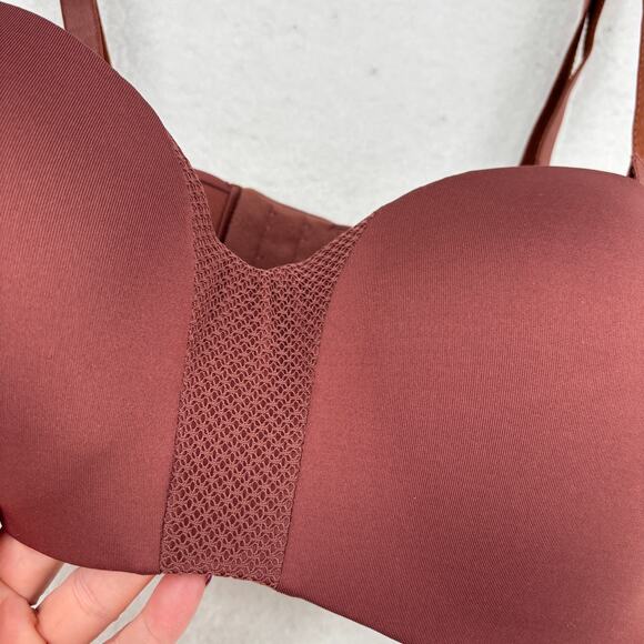 Maidenform Bra Size M Bronze Brown Multiway Wireless Comfort Support Style 1262 - Picture 2 of 7